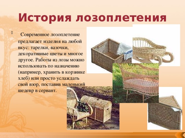 Проект по лозоплетению