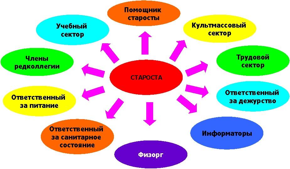 Схема самоуправления в школе