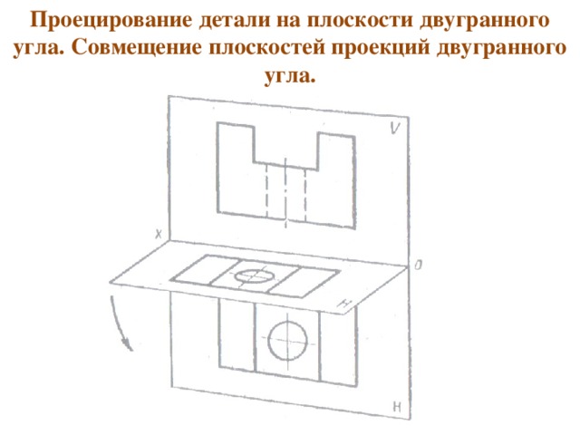 Плоский чертеж на совмещенных плоскостях проекций называется