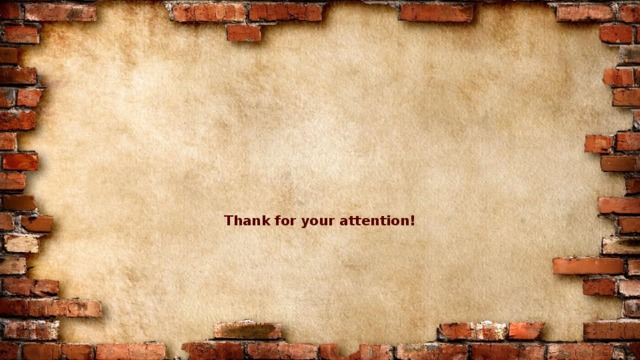 Thank for your attention! 