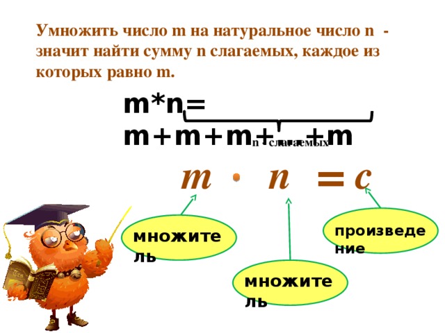 Умножение чисел 4 класс презентации. Умножить число m на натуральное число n. Умножить число m на натуральное число n - значит. Умножить число на натуральное число это значит. Что значит умножить число на натуральное число n.