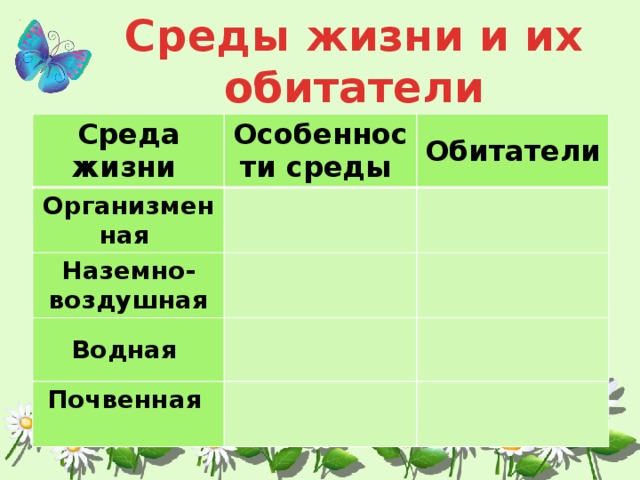 Клевер луговой среда обитания наземно воздушная. Организменная среда обитания обитатели. Обитатели наземно-воздушной среды. Среда обитания ландыша майского наземно воздушной или водной. Характеристика наземно-воздушной среды.