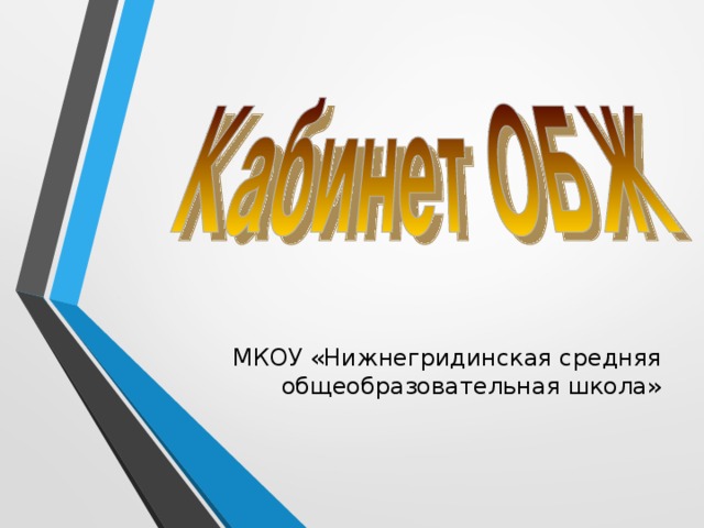 МКОУ «Нижнегридинская средняя общеобразовательная школа»  