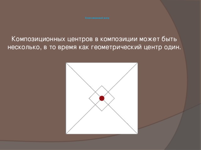 К какому типу композиции относится графическое изображение с фигурой по центру