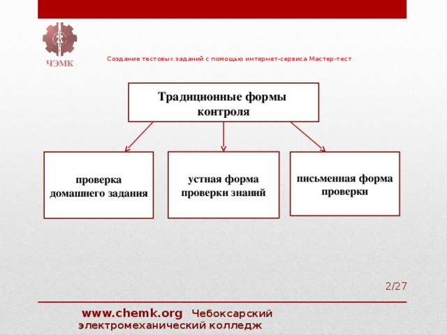 Формы устной проверки знаний