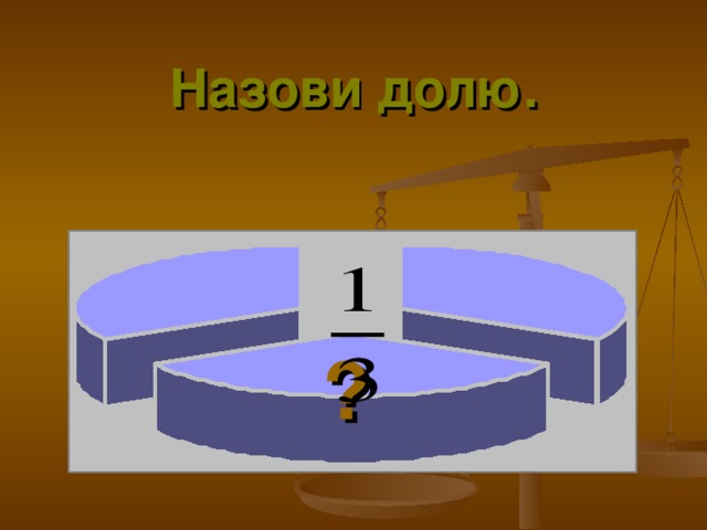 Назови долю. ? 