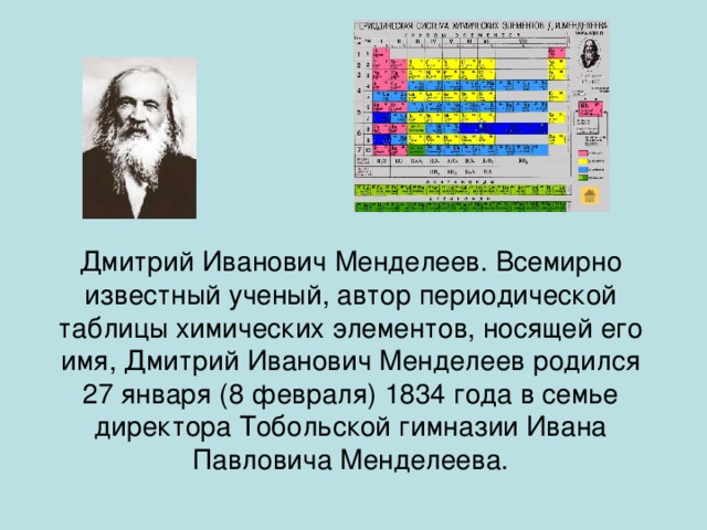 Когда менделеев открыл таблицу химических Тюменская область: история,география,экономика