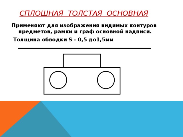 Для изображения линий невидимого контура предмета применяют