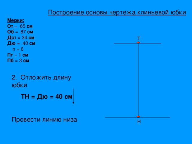 31. Построение базовой основы юбки - Основы конструирования верхней одежды - Всё