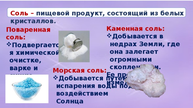 Презентация соли 7 класс