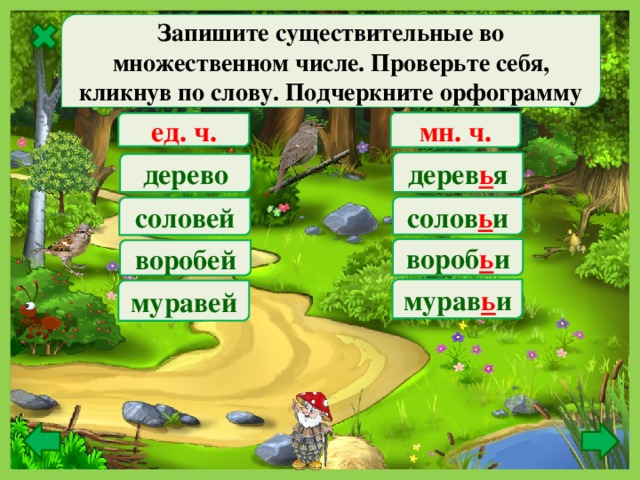 Воробей множественное. Дерево множественное число. Соловей во множественном числе. Орфограмма в слове деревья. Слово Воробей в множественном числе.