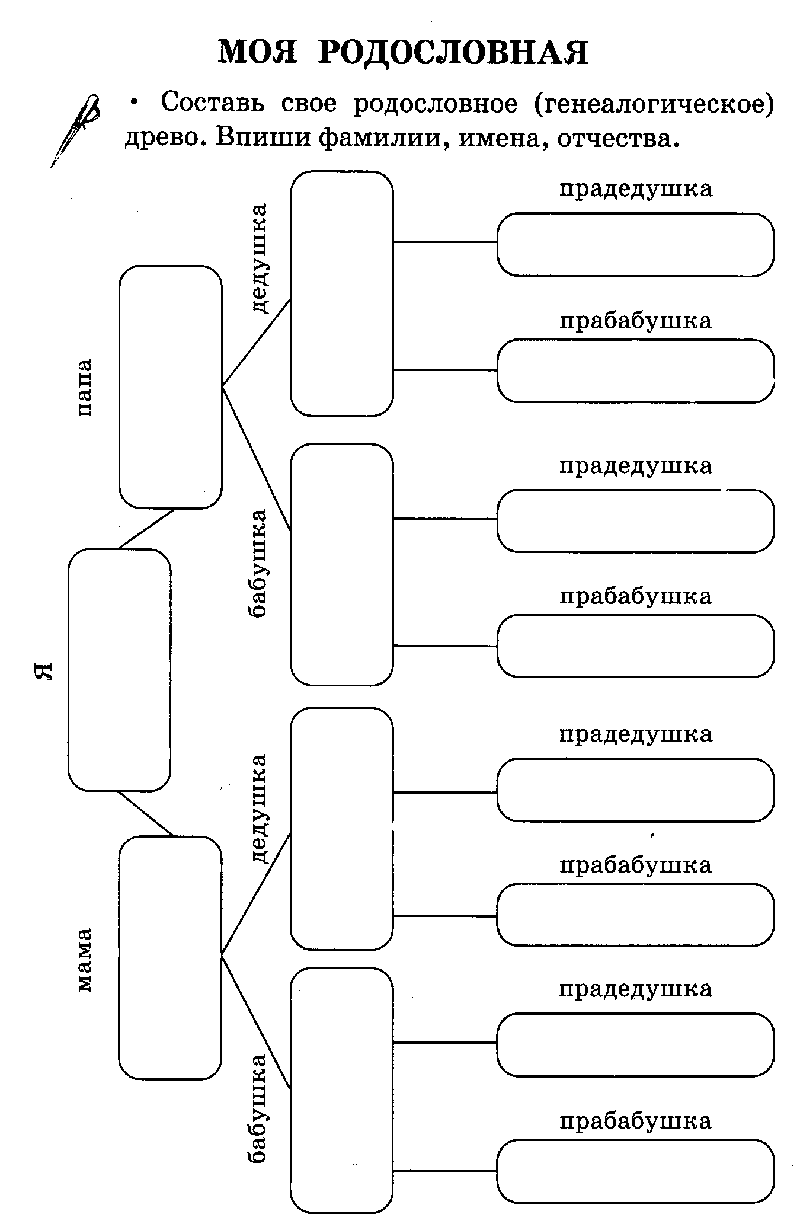 Образец составления родословной