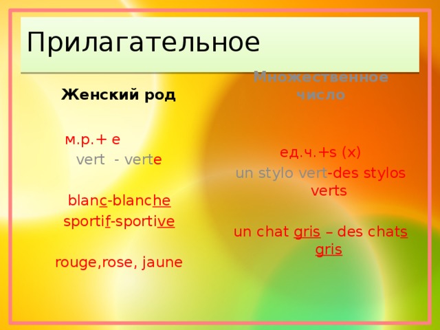 Мужской род множественное число. Французский прилагательные множественного числа. Образование женского рода во французском. Прилагательные во французском языке мужского и женского рода. Французский язык прилагательные множественного числа.