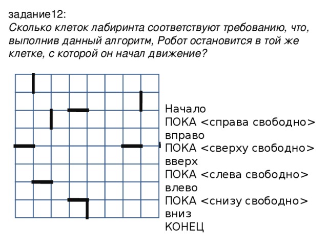 1 3 сколько клеток. Сколько клеток Лабиринта соответствуют Требованию. Сколько клеток приведенного Лабиринта соответствуют Требованию что. Сколько клеток Лабиринта соответствуют Требованию что f6. Сколько клеток Лабиринта соответствует Требованию что начав.