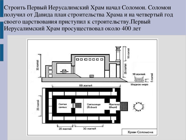 План соломона пример