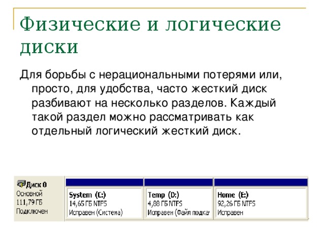 Физический и логический диск. Логический жесткий диск. Логический диск это в информатике. Что такое логические диски компьютера.