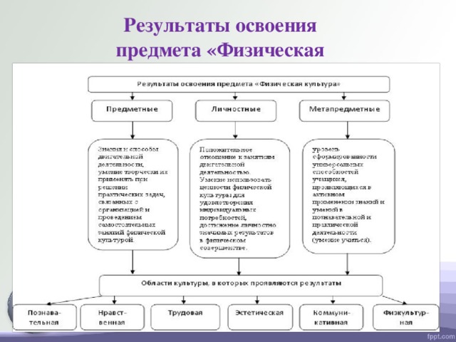 Результаты освоения учебного предмета. Планируемые Результаты обучения по физической культуре. Результаты освоения предмета физическая культура. Личностные Результаты по физической культуре. Предметные Результаты по физкультуре.