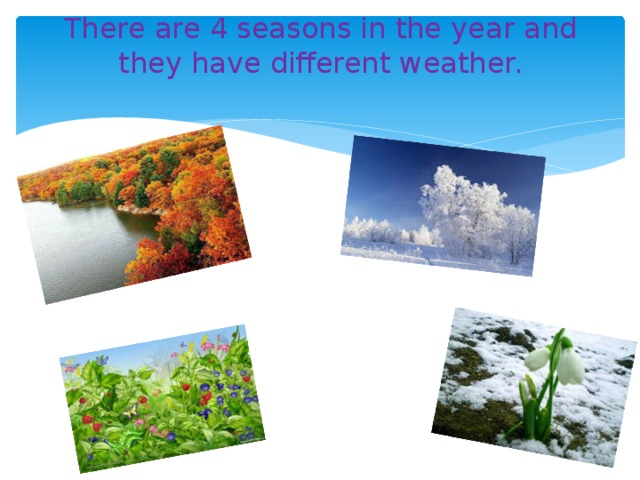 Seasons and weather презентация