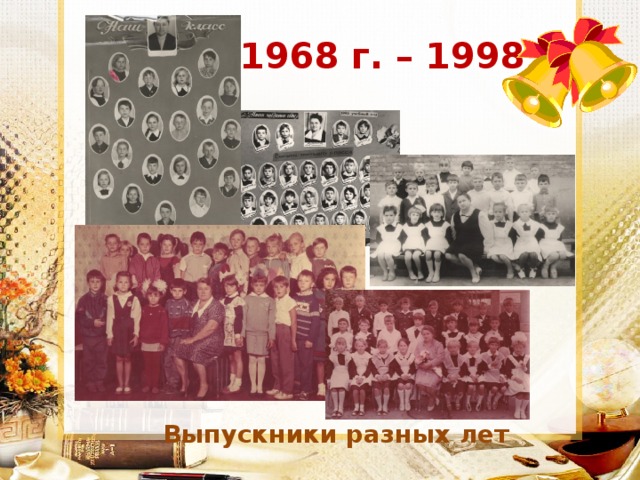 1968 г. – 1998 г. Выпускники разных лет 