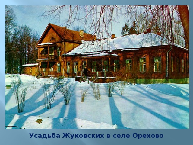 Усадьба Жуковских в селе Орехово
