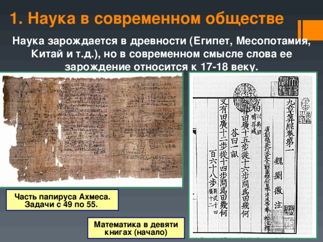 На рисунке показано как были разделены 7 хлебов из задачи описанной в папирусе ахмеса