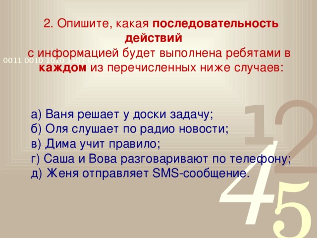 Опишите какие изменения