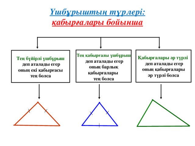 Үшбұрыш түрлері