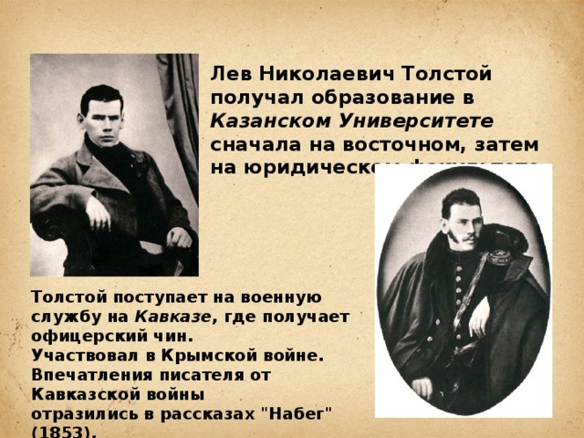 Где служил Лев Николаевич толстой. Где служил толстой. Где Лев толстой получил образование.