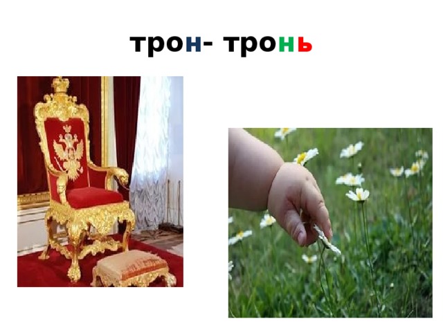 тро н - тро н ь 