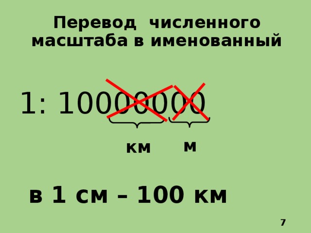 Масштаб 1 10000000