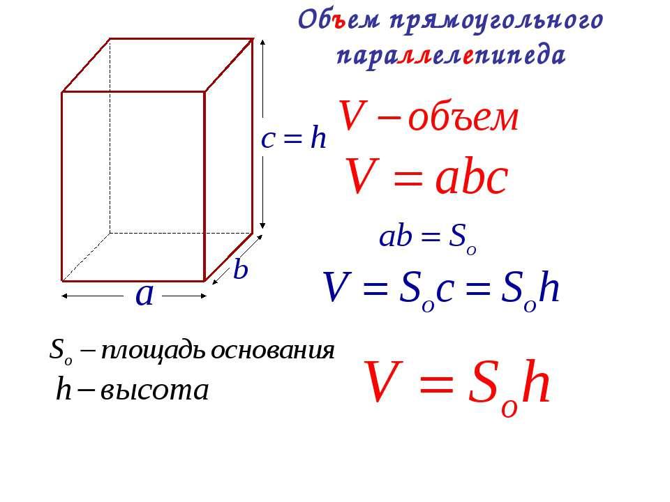 Прямоугольный параллелепипед объем формула. Формула вычисления объема прямоугольного параллелепипеда. Формула нахождения объёма паралелипипеда. Формула объёма прямоугольного параллелепипеда 5 класс. Формула объёма прямоугольника параллелепипеда.