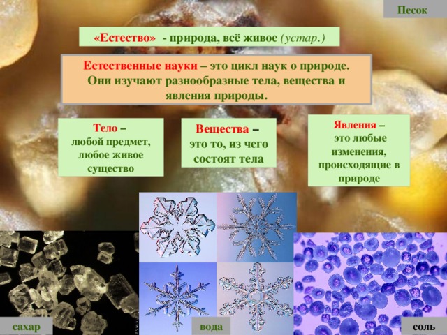 Простые вещества в природе