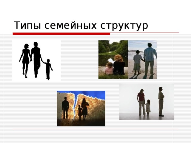 Типы семейных структур 