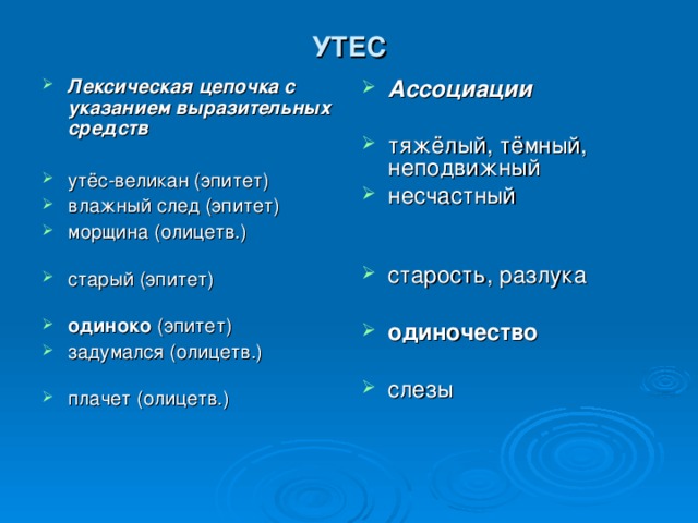 Стихотворение утес лермонтов анализ. Утёс Лермонтов эпитеты. Утёс Лермонтов эпитеты и олицетворения. Эпитет Старая. Лексические Цепочки.