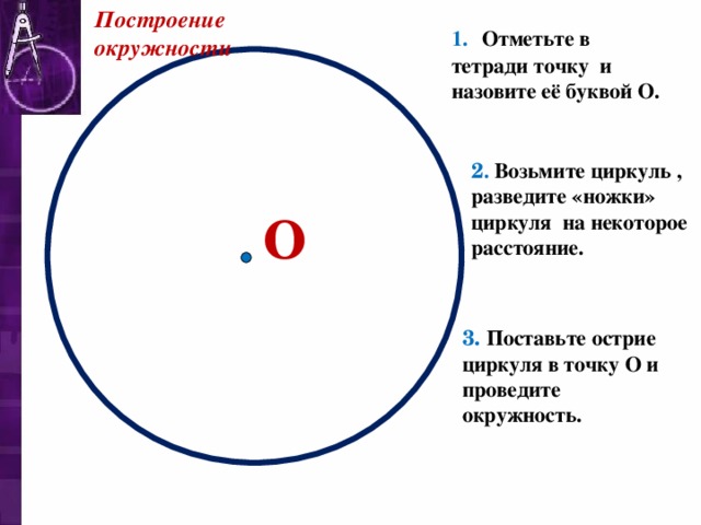 Окружность и круг 4 класс презентация