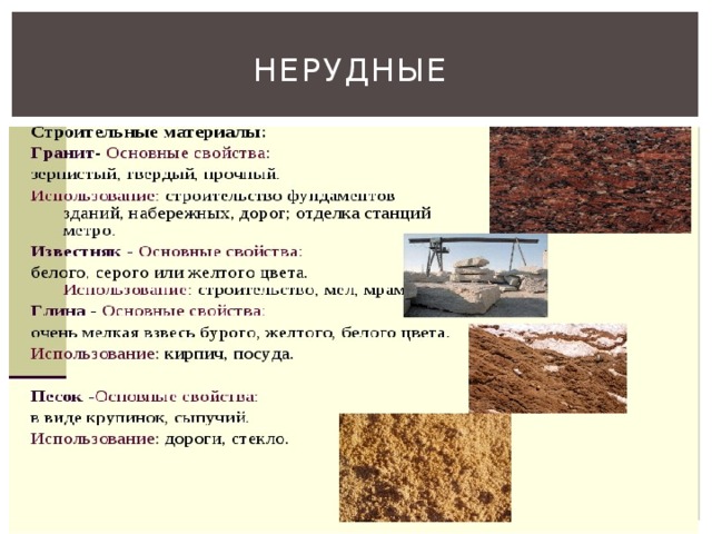 Нерудные ресурсы