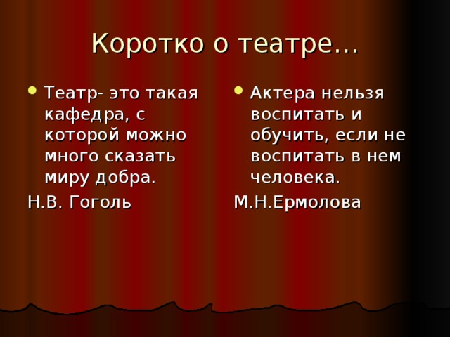 Театр цитаты