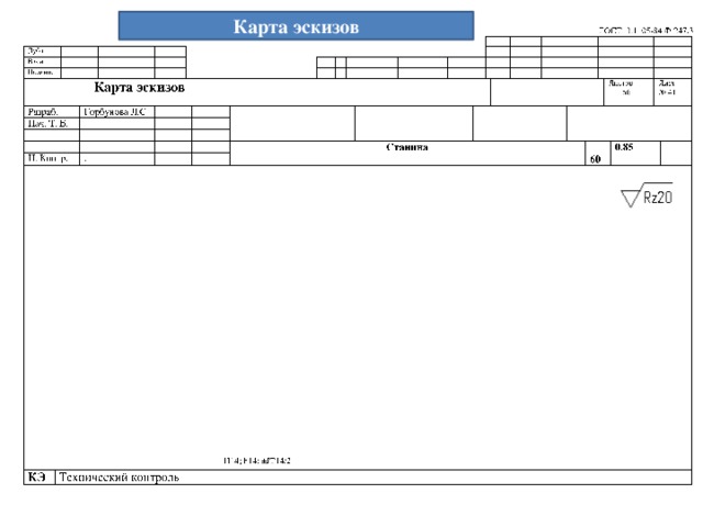 Что такое карта эскизов