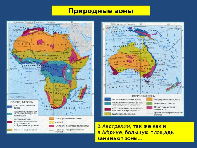 Австралия природные зоны презентация 7 класс