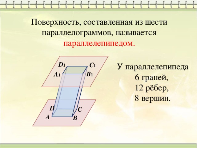 Поверхность составленную. Параллелепипед это поверхность составленная из 6 параллелограммов. Параллелепипед это поверхность составленная из. 10. Параллелепипед – поверхность, составленная из ….. Поверхность параллелепипеда составлена поверхность.