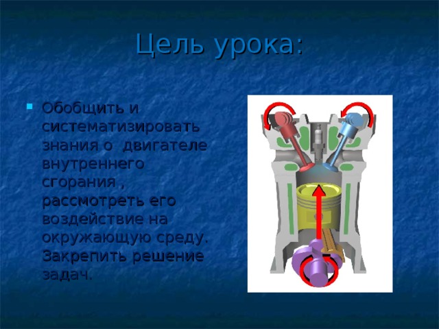 Влияние двс на окружающую среду проект