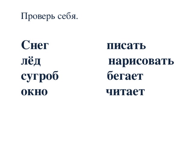 Презентация 1 класс слова отвечающие на вопрос кто что 1 класс