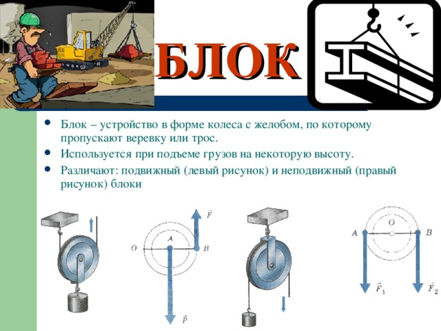 Блок рисунок физика. Простые механизмы физика 7 класс блок подвижный это. Блоки физика 7 класс. Простые механизмы подвижный блок. Блок простые механизмы физика 7 класс.