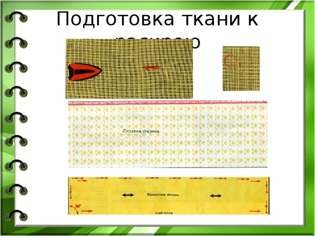 Подготовка ткани к раскрою 