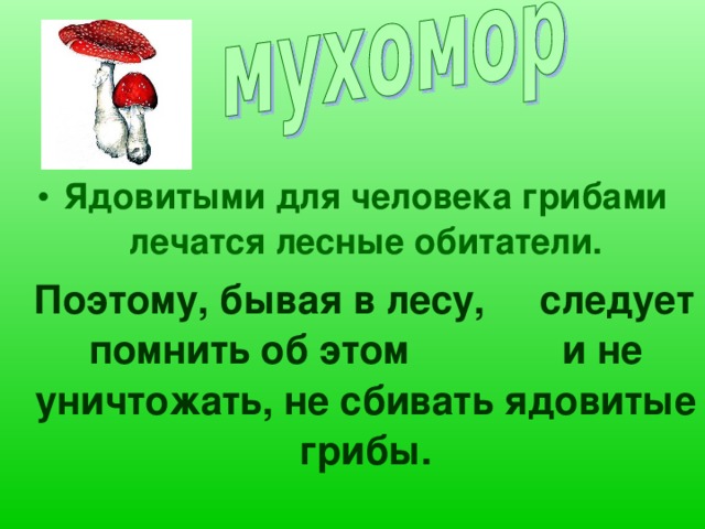 Девочка и грибы презентация