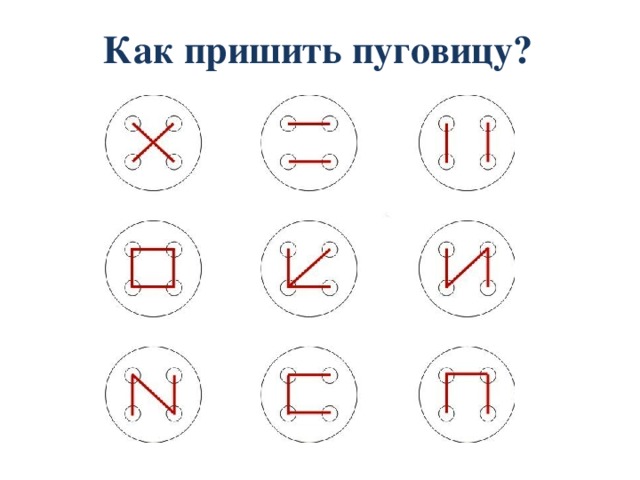 Как пришить пуговицу? 