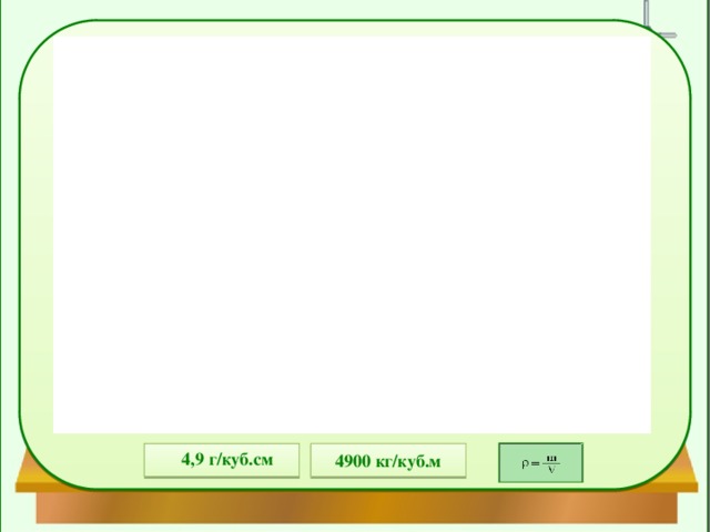 4,9 г/куб.см 4900 кг/куб.м 