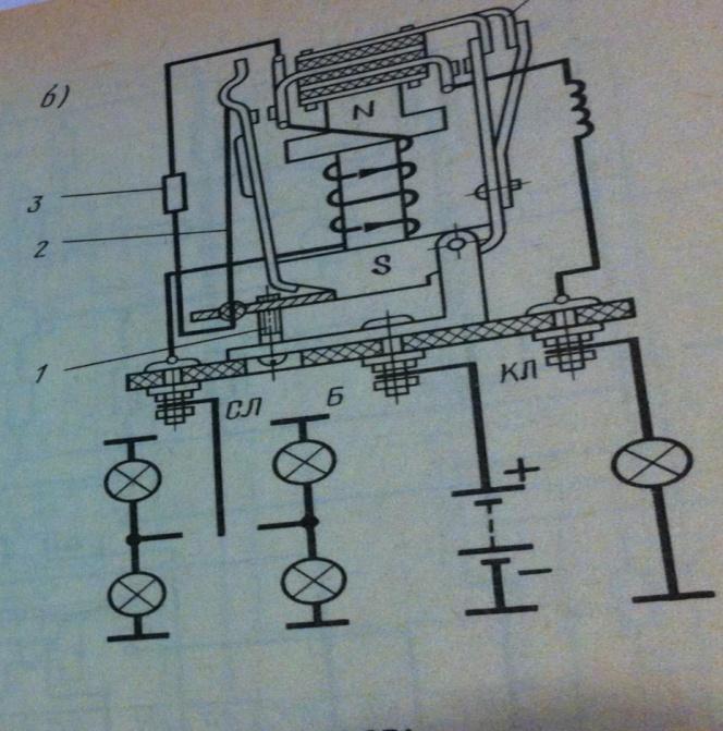 Зил 130 реле поворотов схема подключения