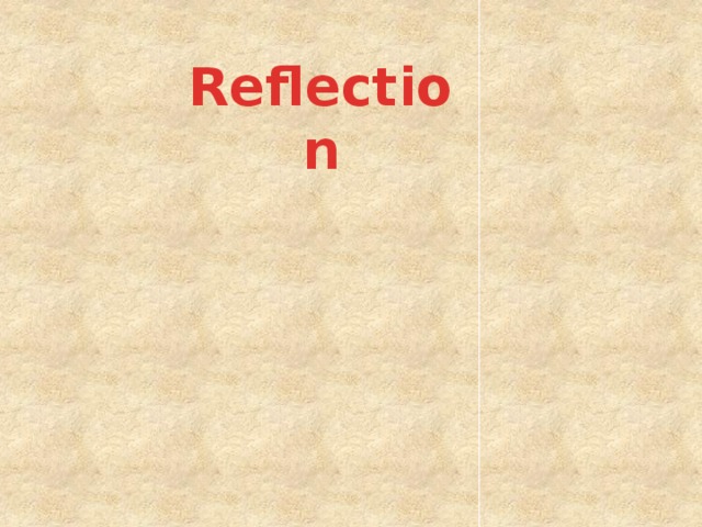 Reflection 