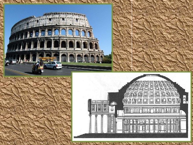 Ciri bentuk ciri colosseum reka Koloseum